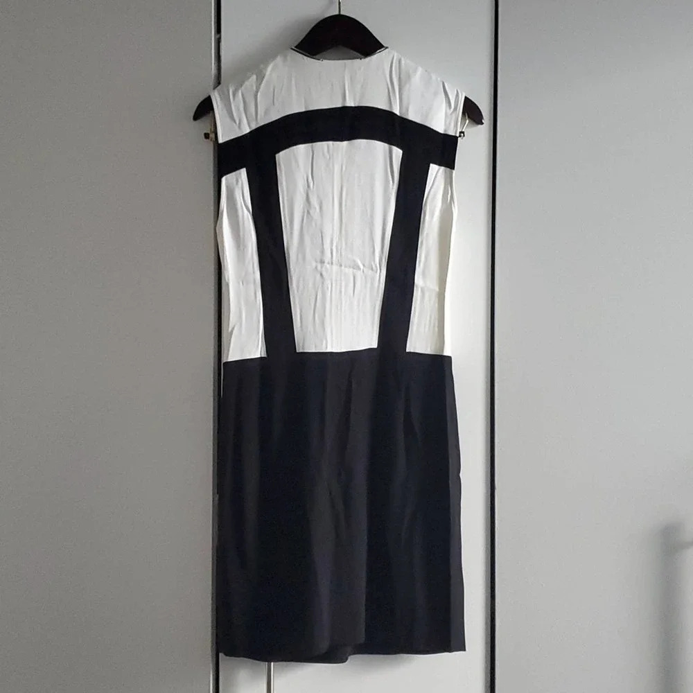 Sandro size S black and white zippered dress from Paris! - Picture 3 of 12